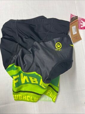 Canari Black & Neon Green Cycling Bib Shorts